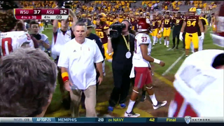 Todd Graham Confronts "Chickenshit" Mike Leach During Post-Game Handshake